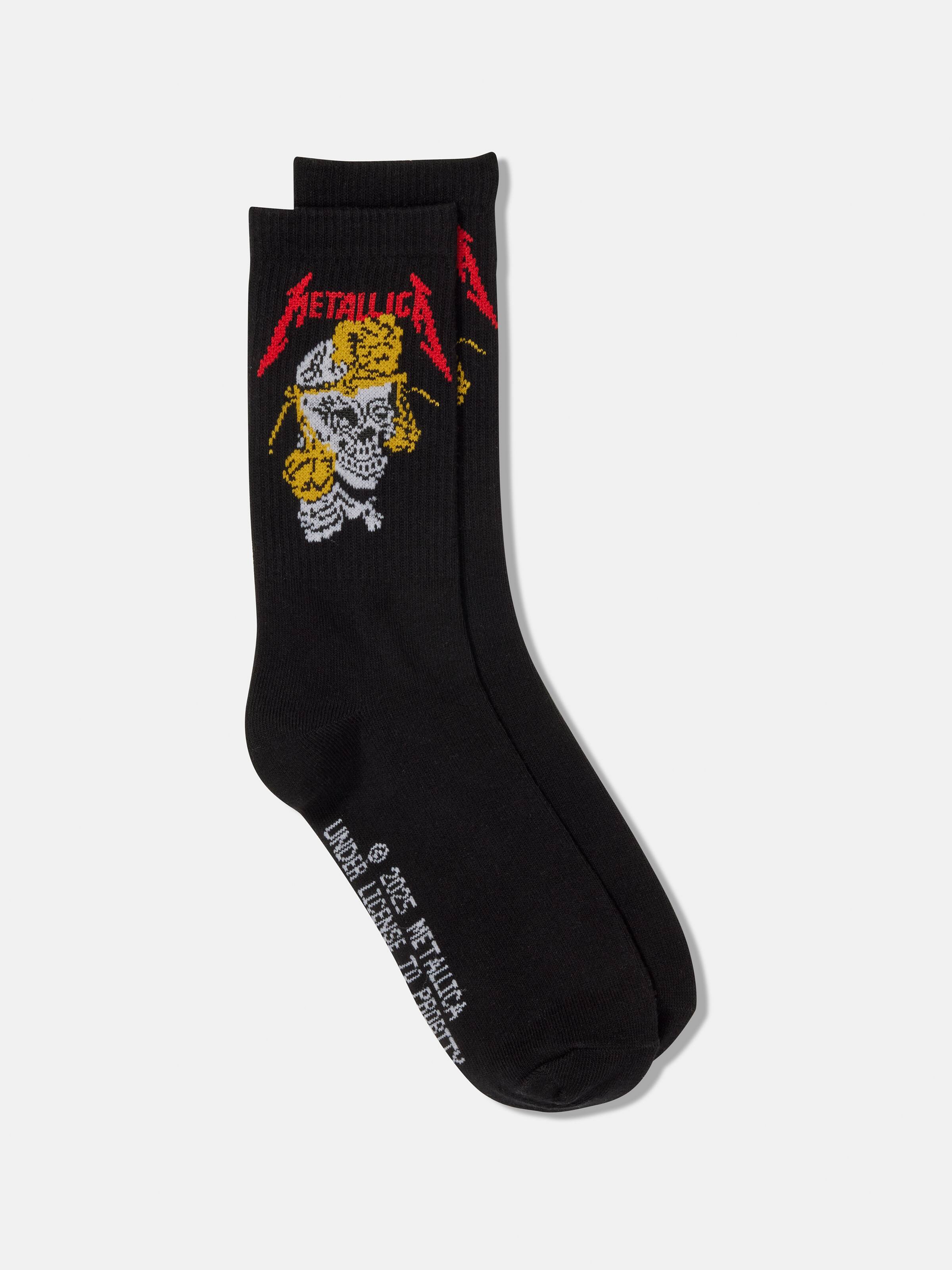 Metallica Ribbed Crewsock