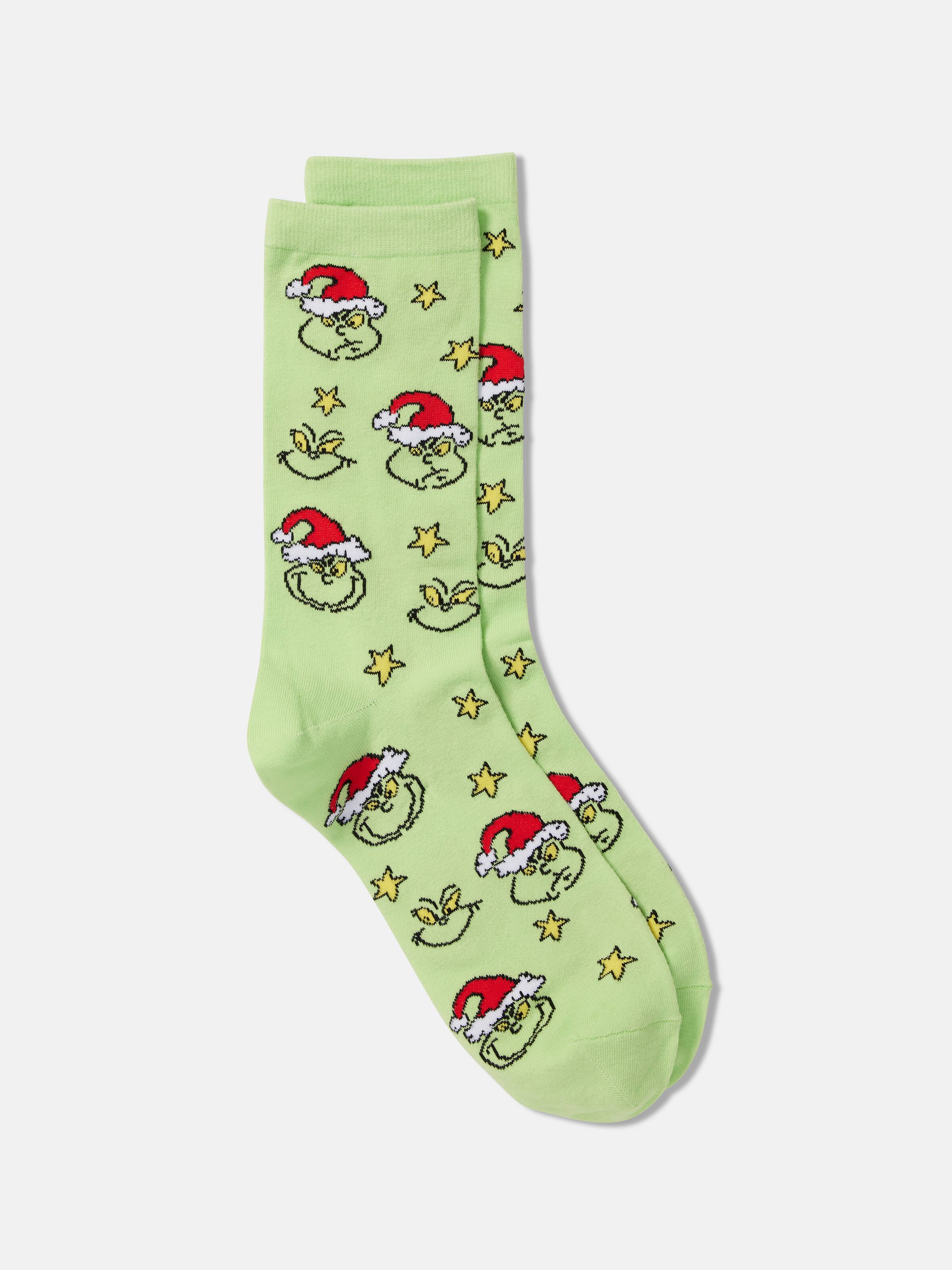 Grinch Xmas Crew Sock