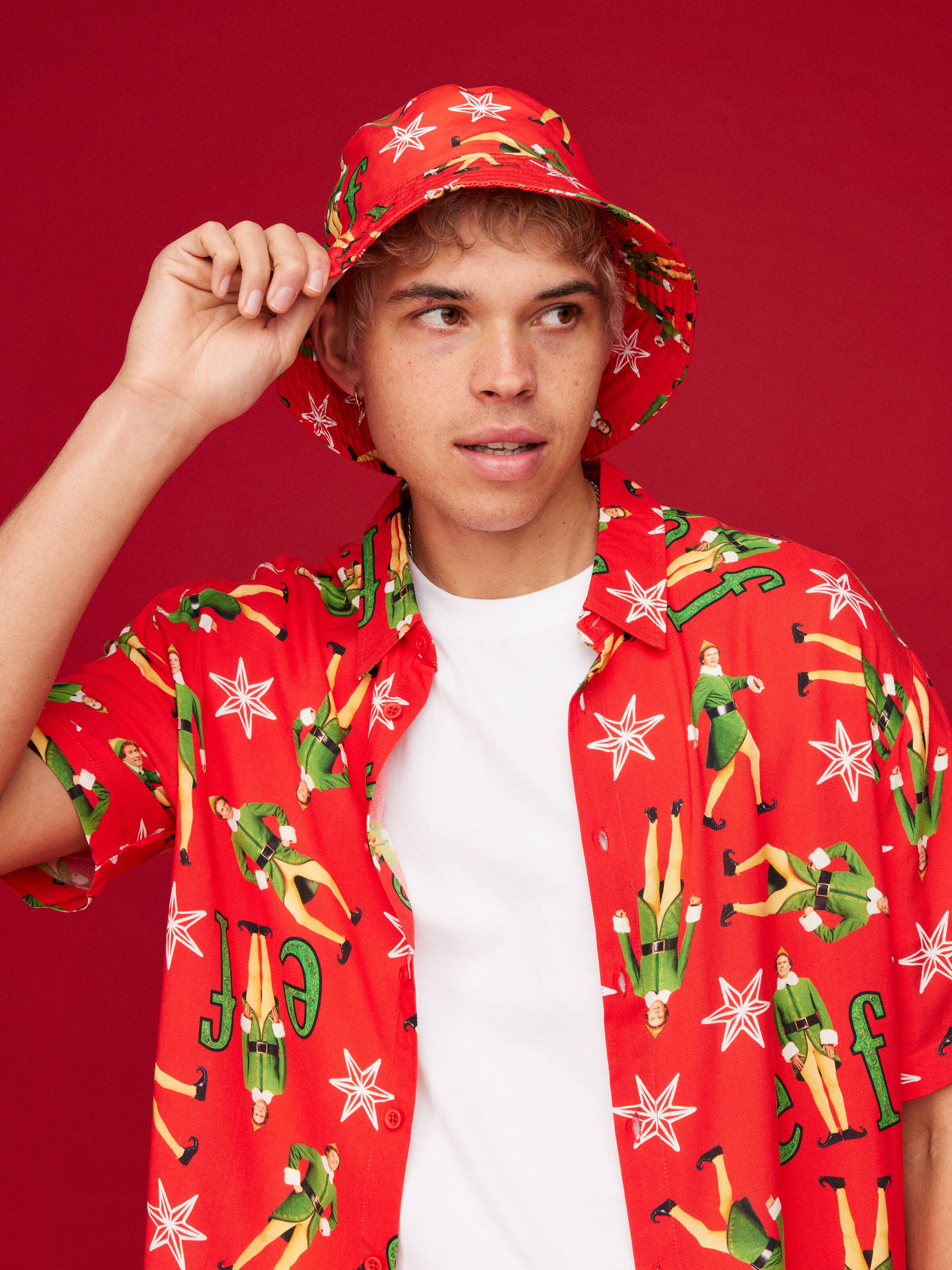 Xmas Elf Suit Bucket Hat