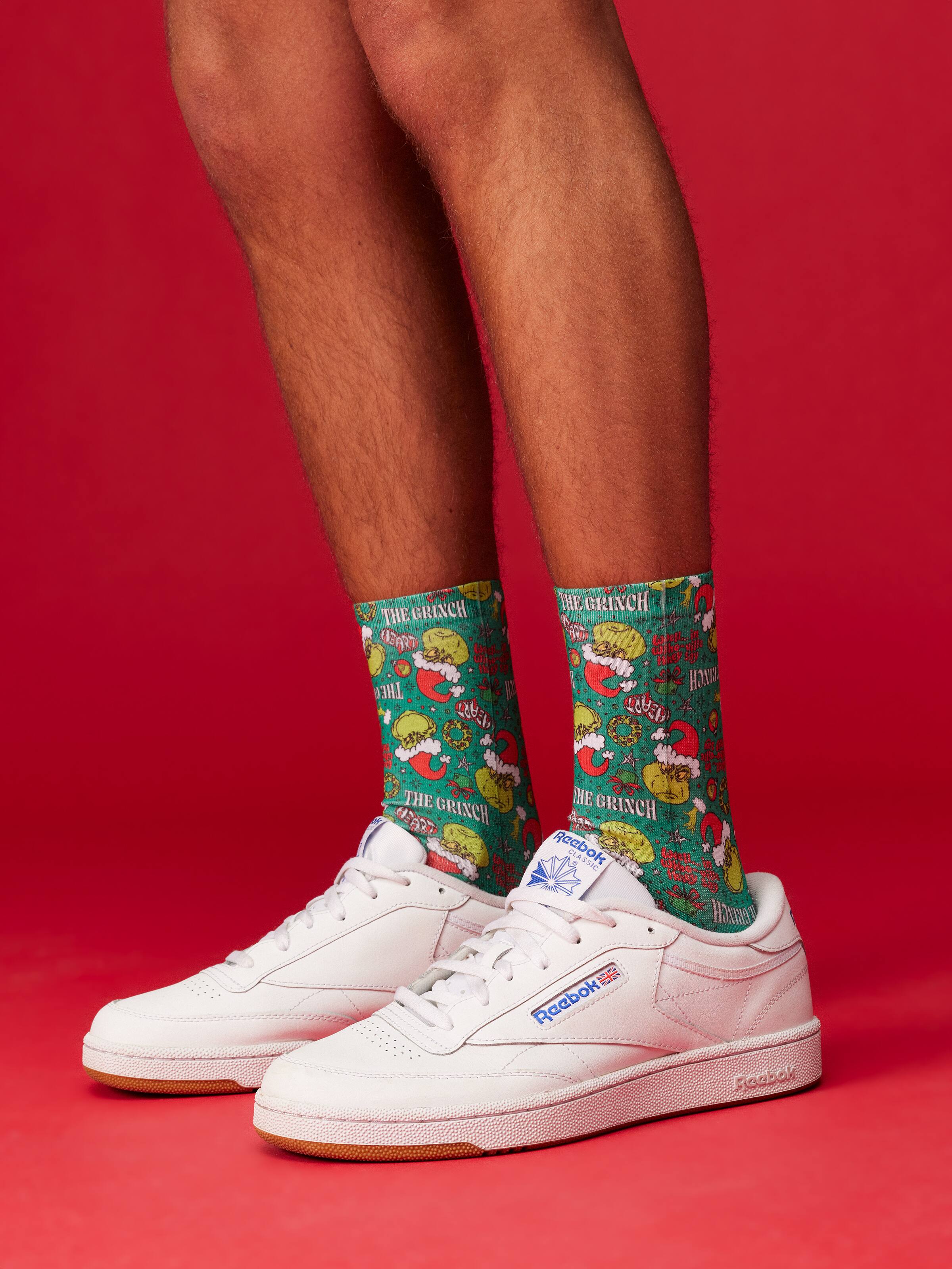 Grinch Xmas Suit Sock
