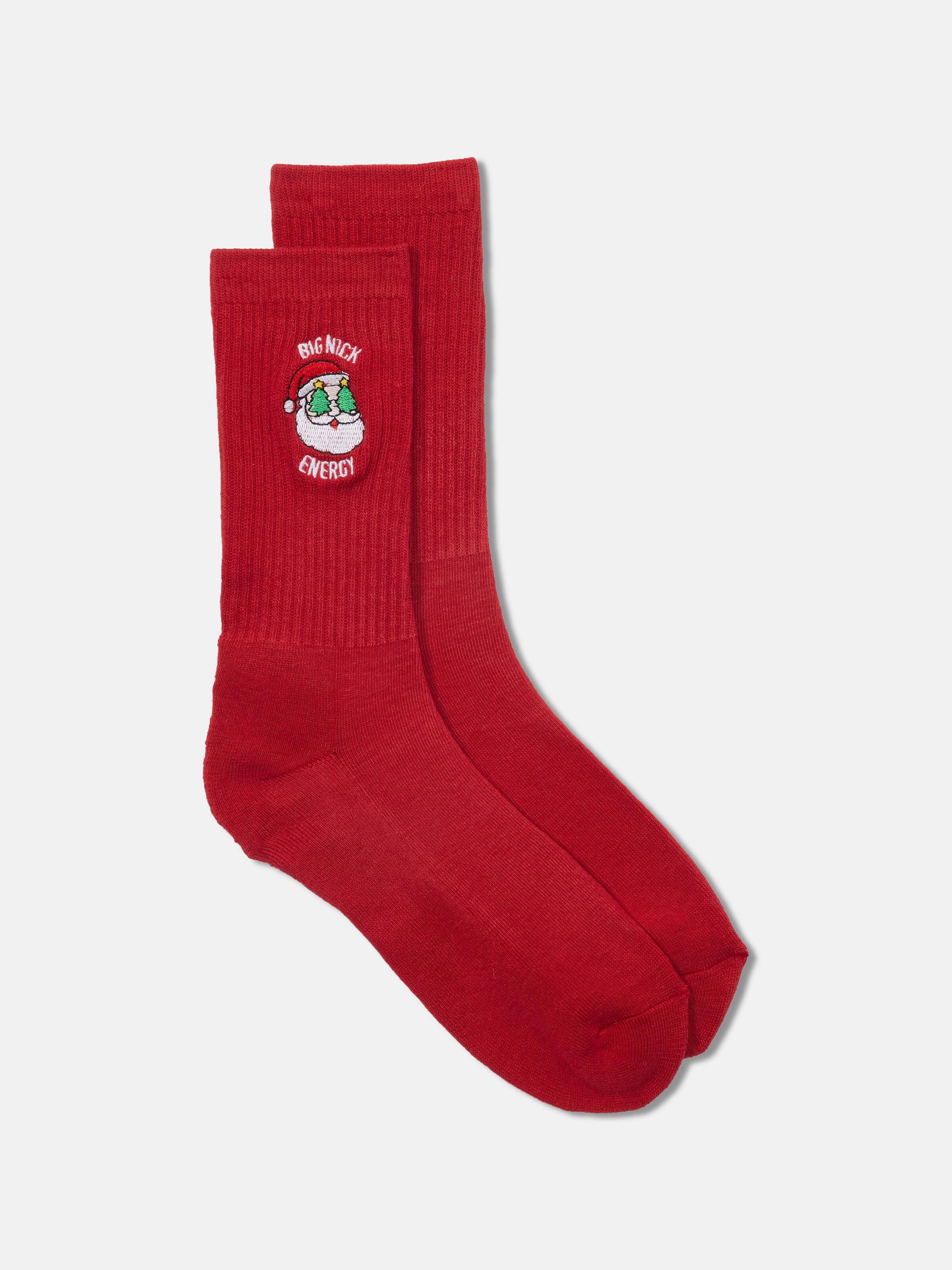 Xmas Ribbed Crew Sock