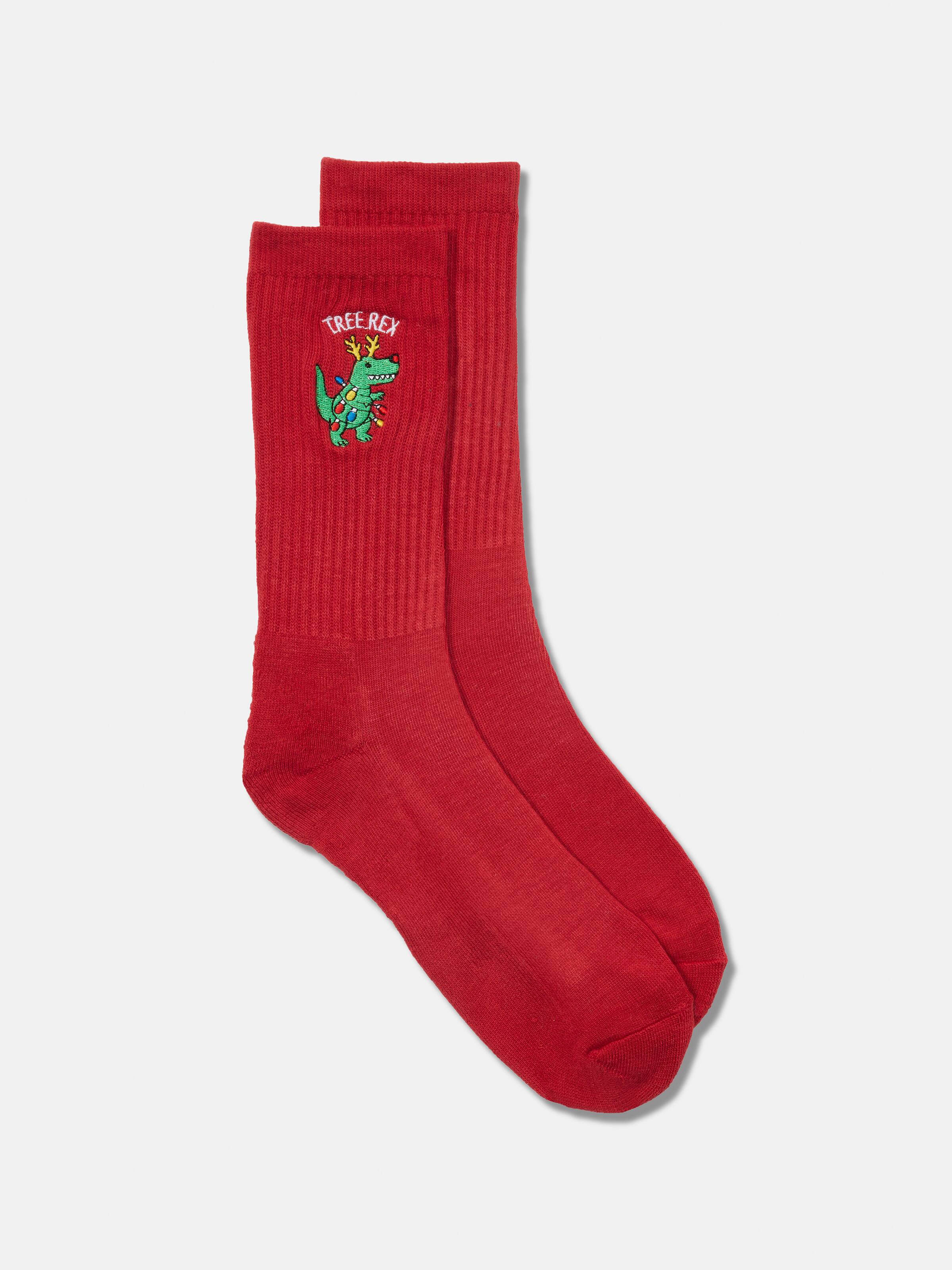 Xmas Ribbed Crew Sock