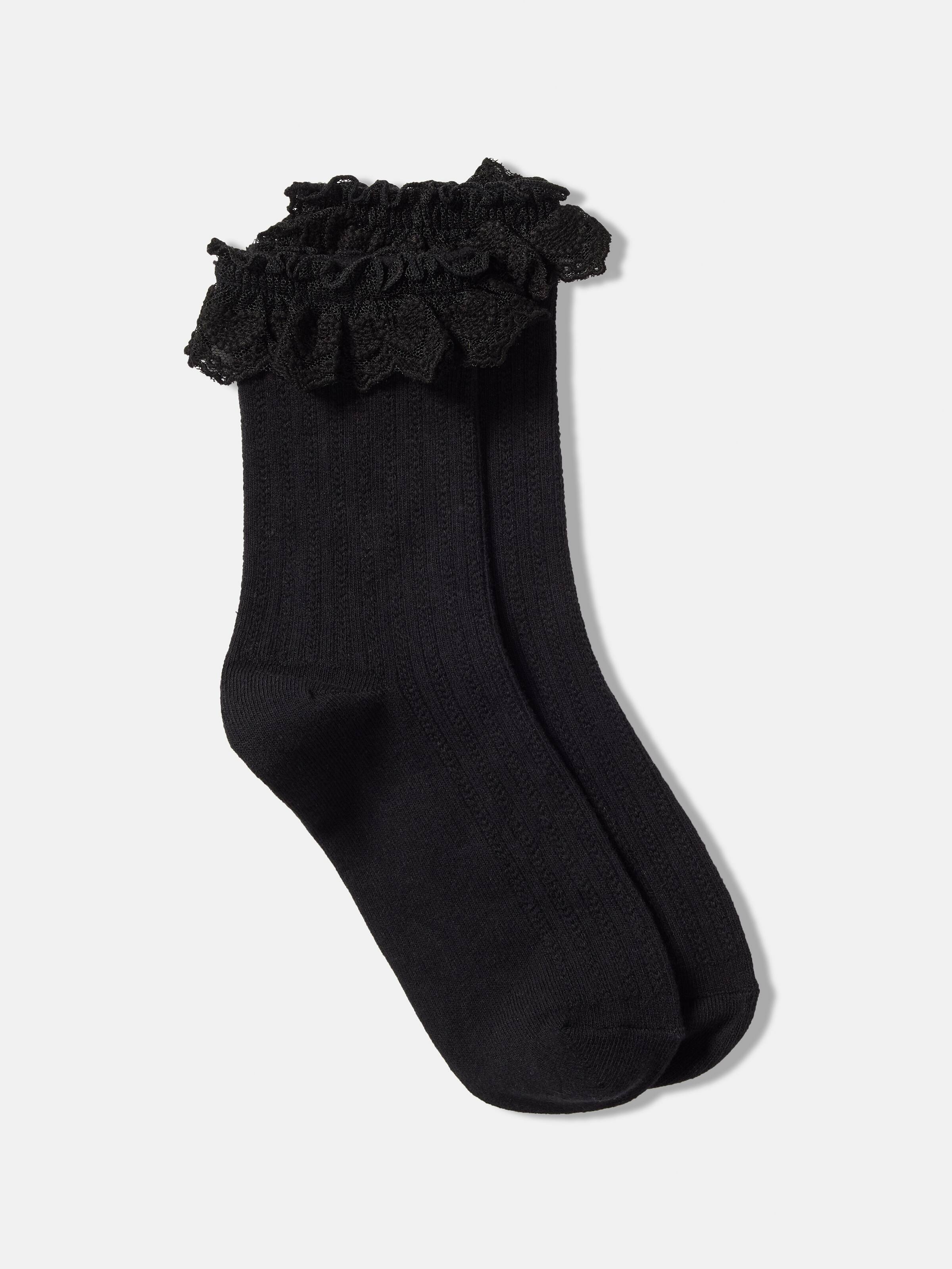 Heart Trim Fashion Sock