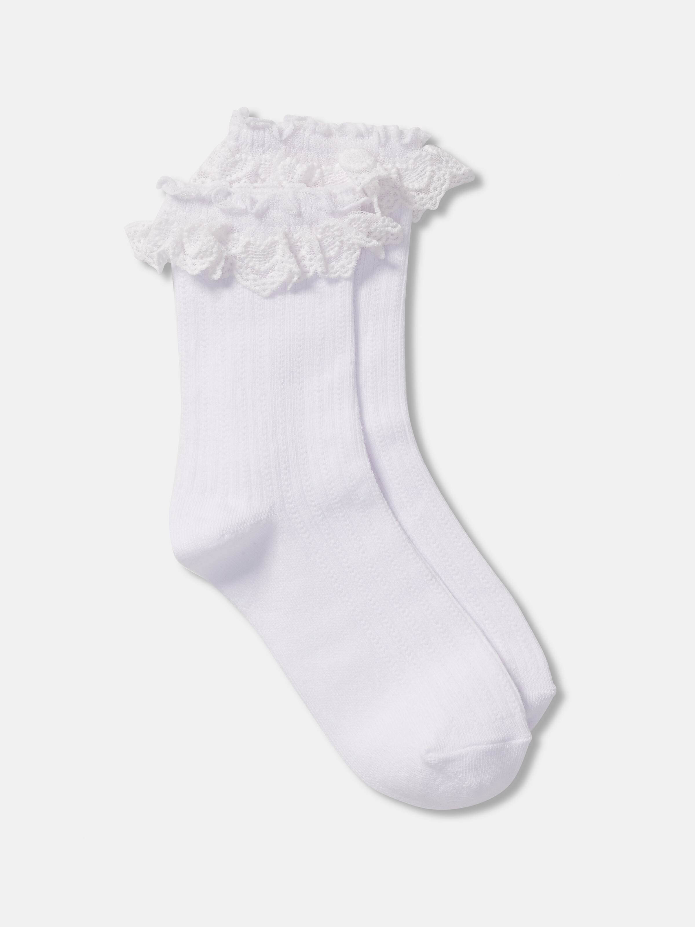 Heart Trim Fashion Sock