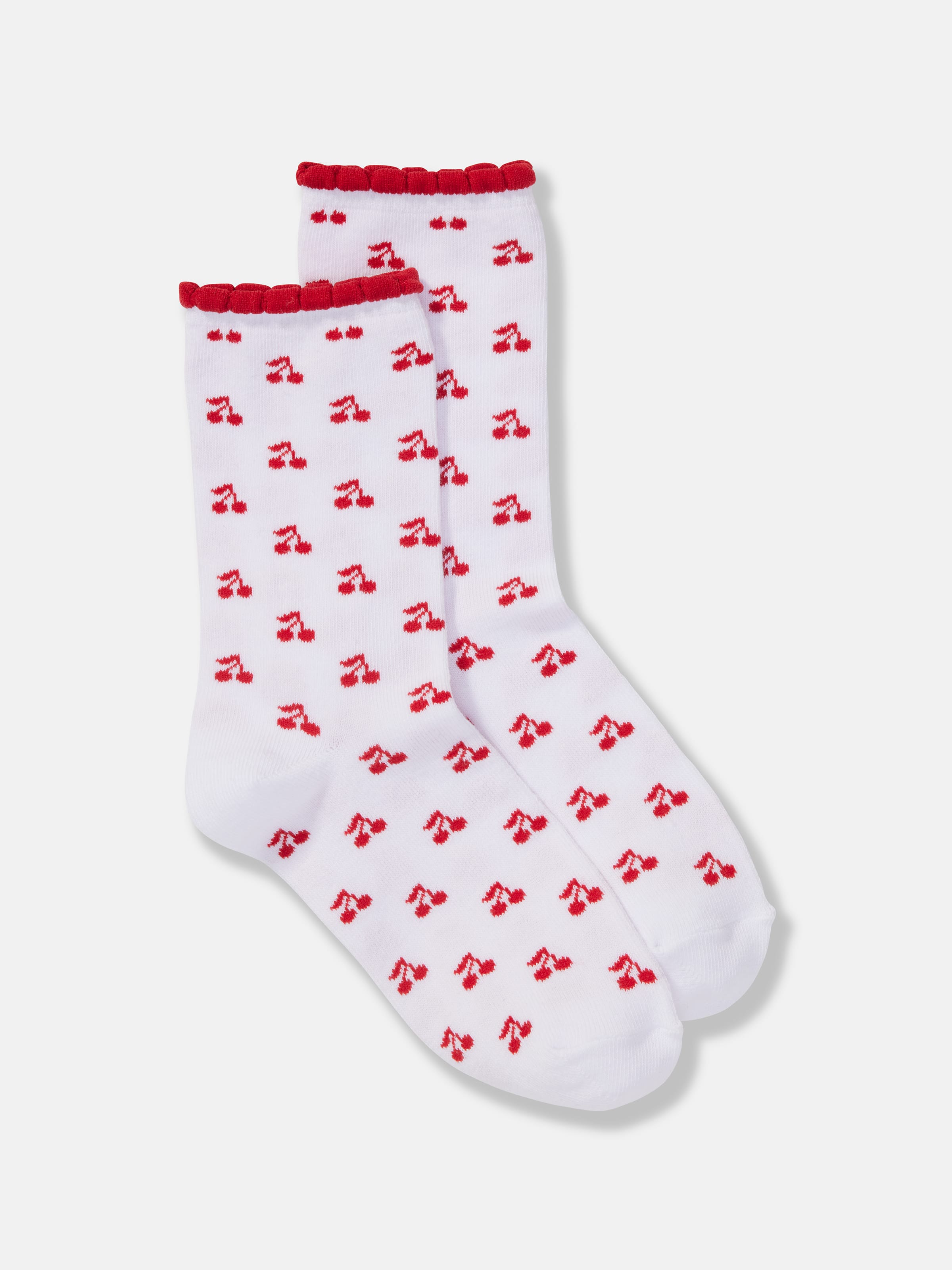 Scallop Hem Crew Sock