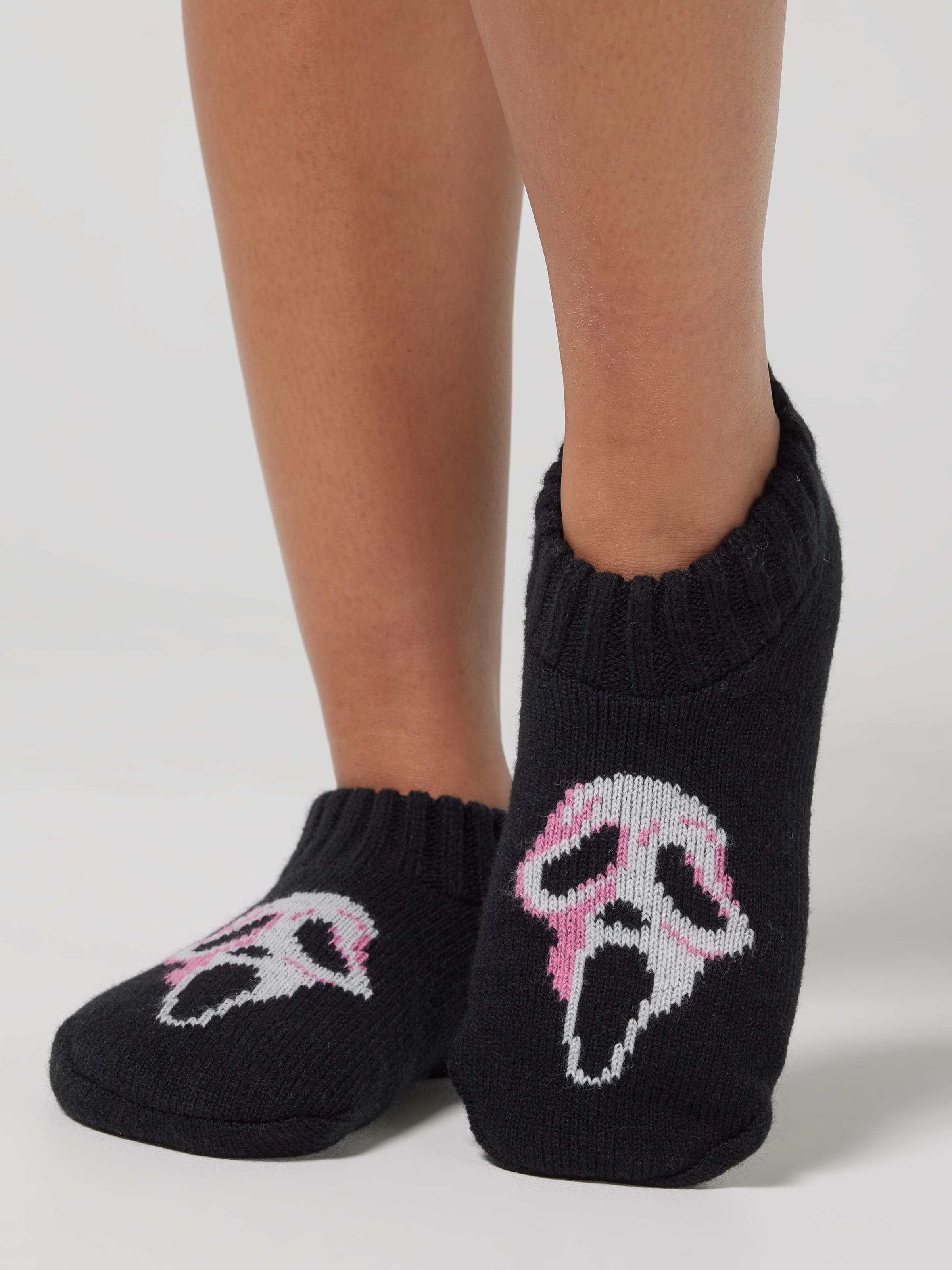 Ghost Face Slipper Sock