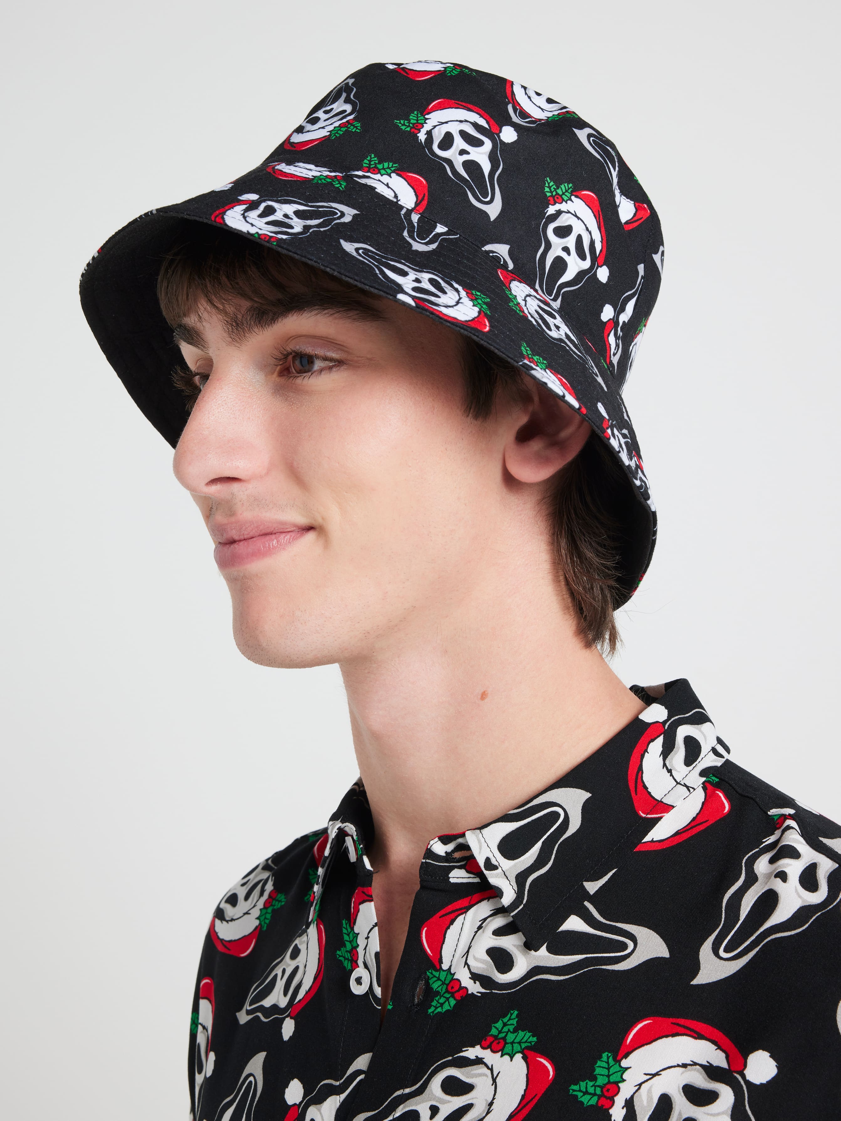 Xmas Ghostface Suit Bucket Hat