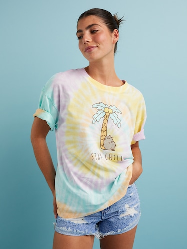 Pusheen Stay Chill Tie Dye Tee                                                                                                  