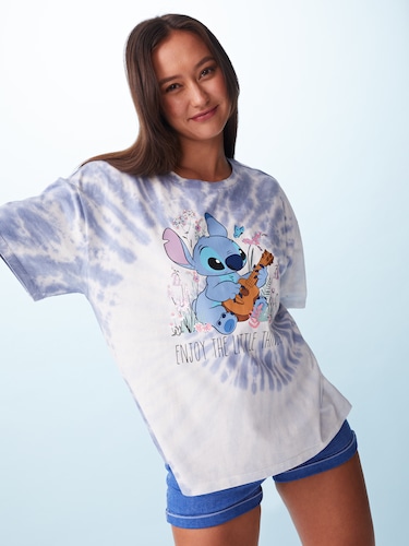 Lilo And Stitch Enjoy Tie Dye Tee 0519