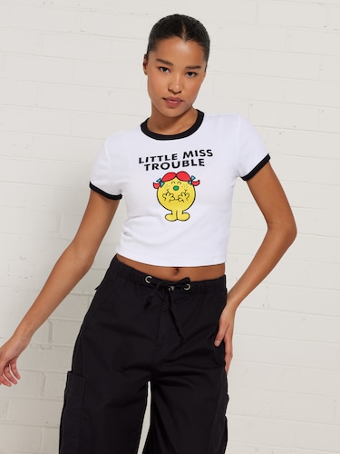 Little Miss Trouble Baby Tee                                                                                                    