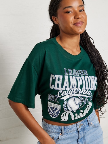 Baseball Oversized Tee                                                                                                          