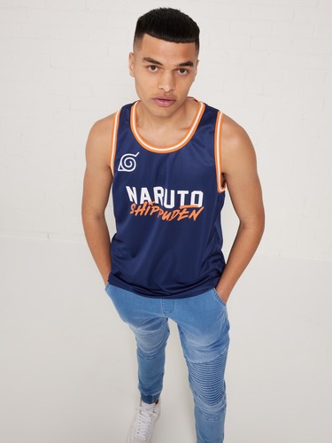 Navy Naruto Bball Jersey                                                                                                        