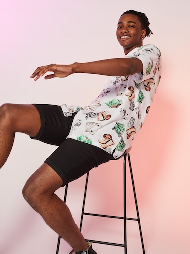 White Trend Western Resort Shirt                                                                                                