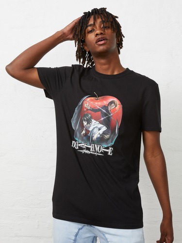 Black Deathnote Chains Short Sleeve Tee                                                                                         