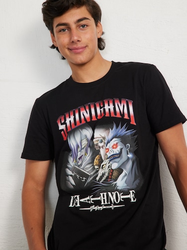 Black Deathnote Faces Tee                                                                                                       