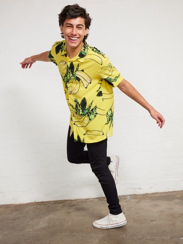 Yellow Fruit Banana Resort Shirt                                                                                                
