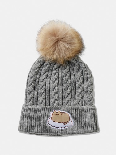 Grey Pusheen Pom Beanie                                                                                                         