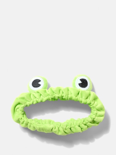 Fluffy Green Frog Headband                                                                                                      