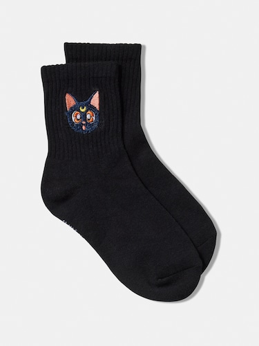 Black Sailor Moon Luna Sock                                                                                                     
