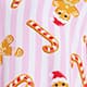 White Pink Stripe