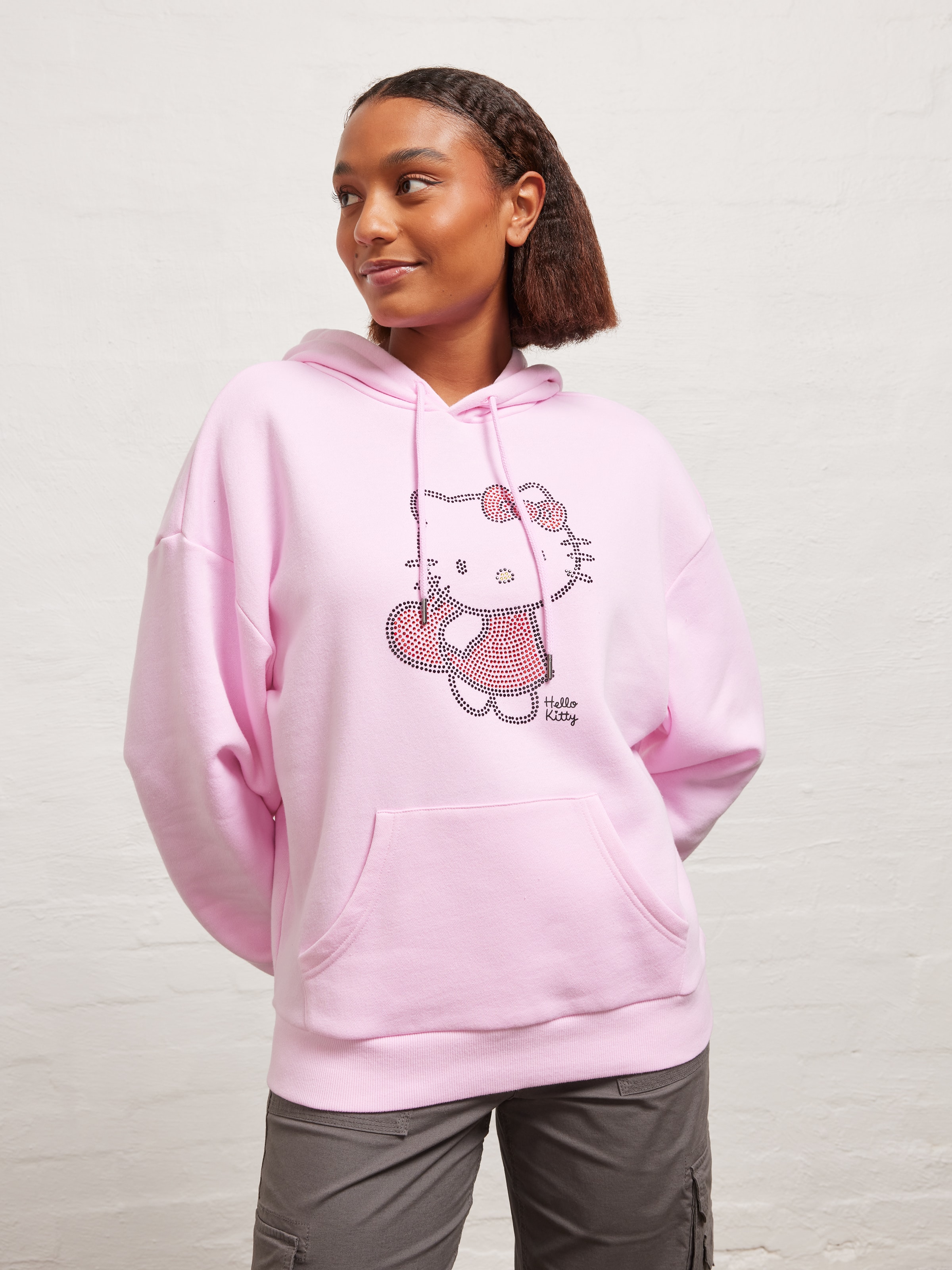 Hello Kitty Diamonte Oversized Hoodie - Jay Jays Online