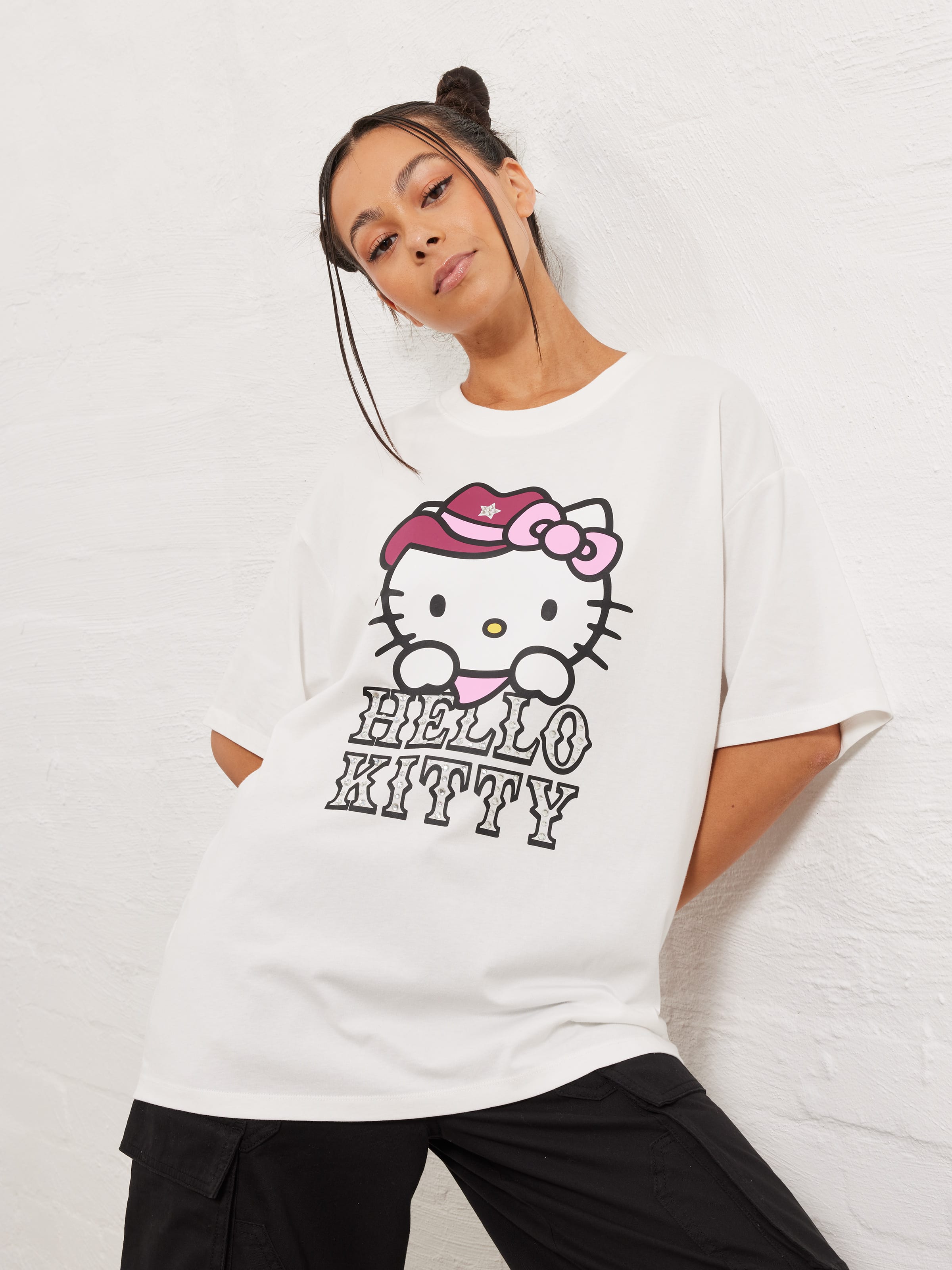 Hello Kitty Cowgirl Oversized Tee - Jay Jays Online