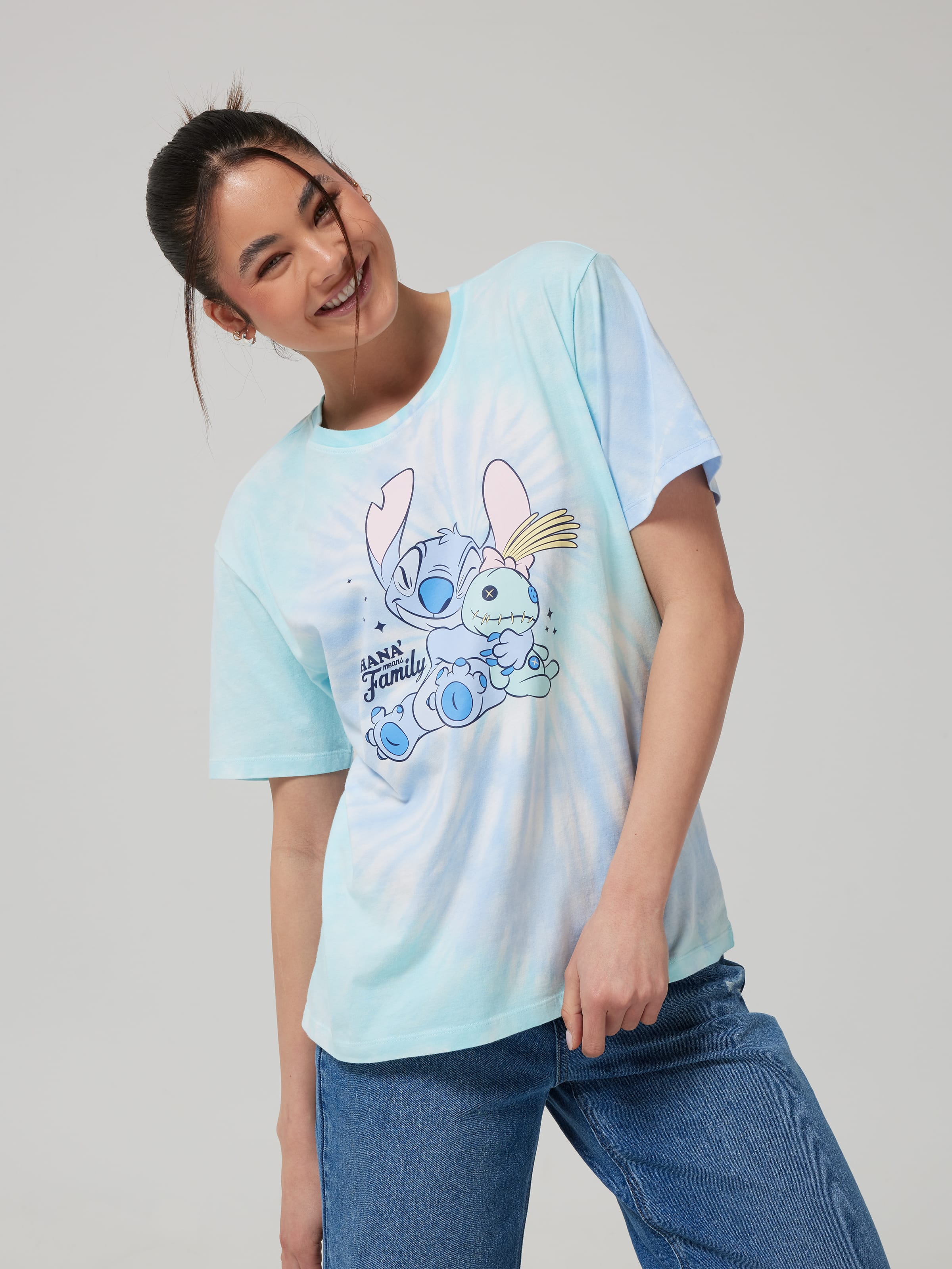 T-shirt Lilo & Stitch Ohana Angel Hug - Motif Graphique, Coupe Classique Homme - Coton Léger, Manches Courtes, Idéal Cadeau Fan Disney