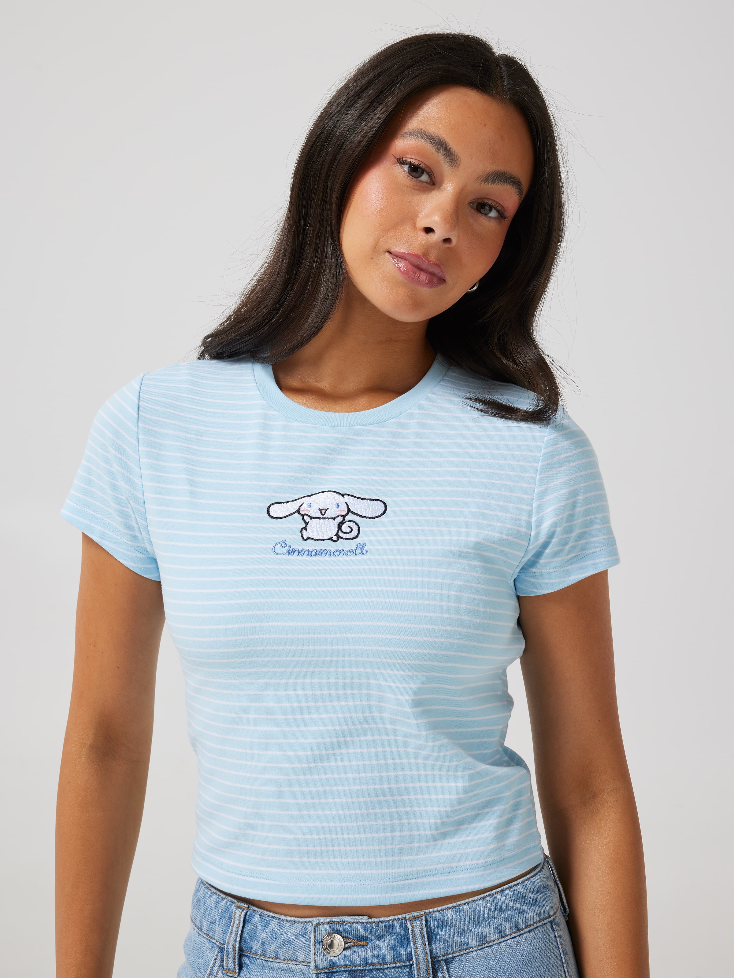 Cinnamoroll Stripe Baby Tee - Jay Jays Online