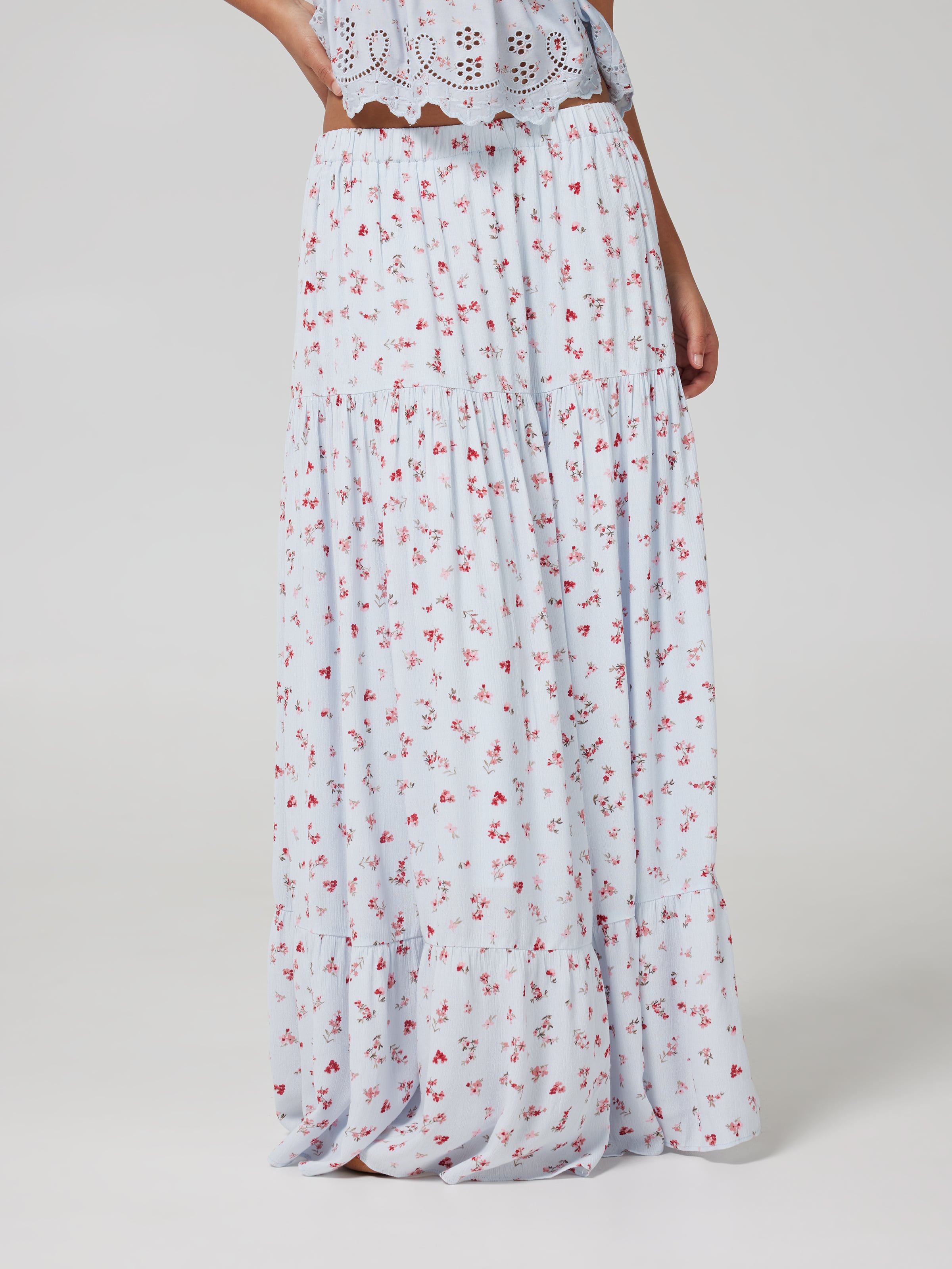 Blue Jay Babe Tiered Skirt