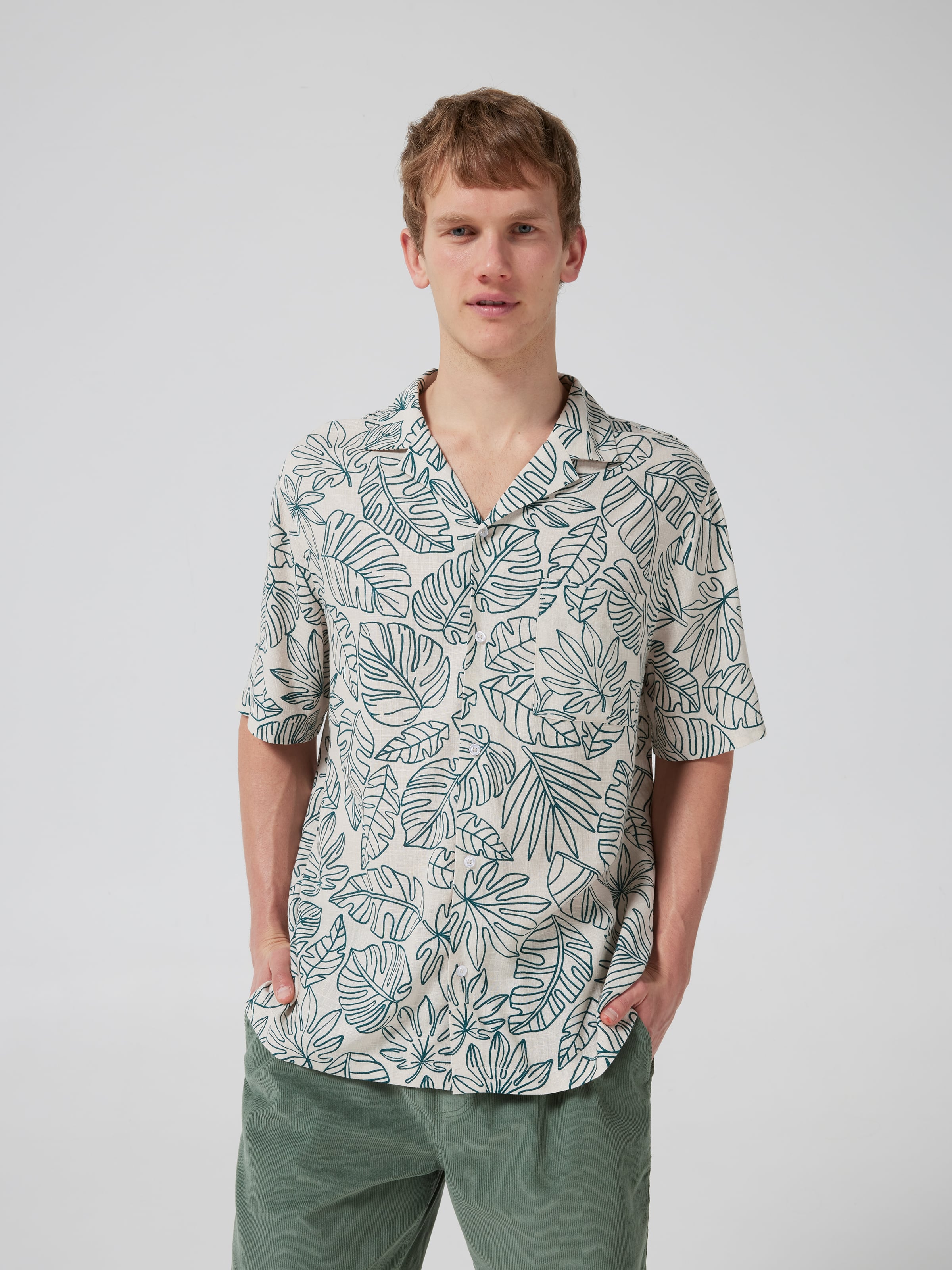 Trop Leaves Byron Short Sleeve Shirt - Jay Jays Online