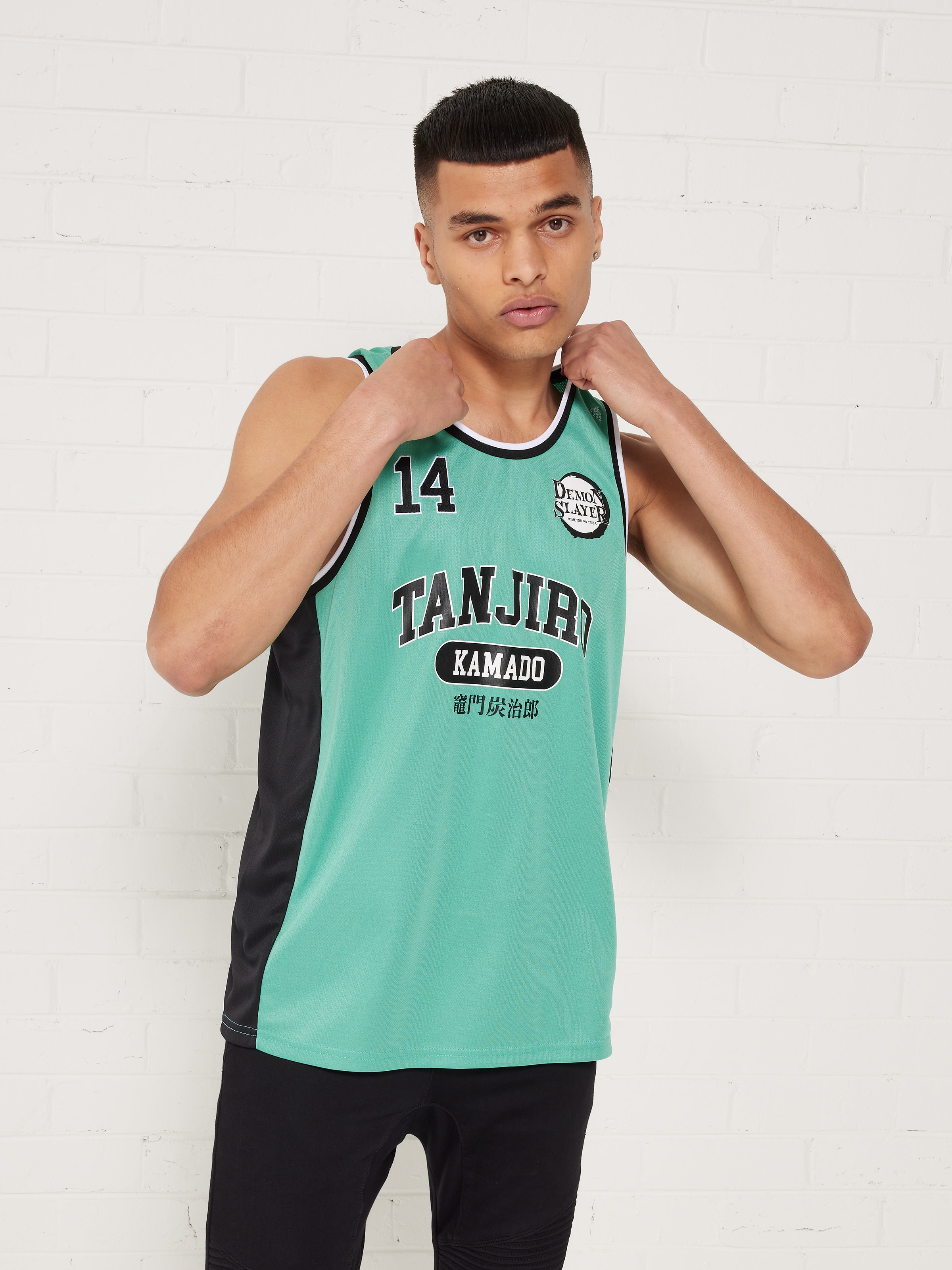 Green Demon Slayer Tanjiro Jersey - Jay Jays Online