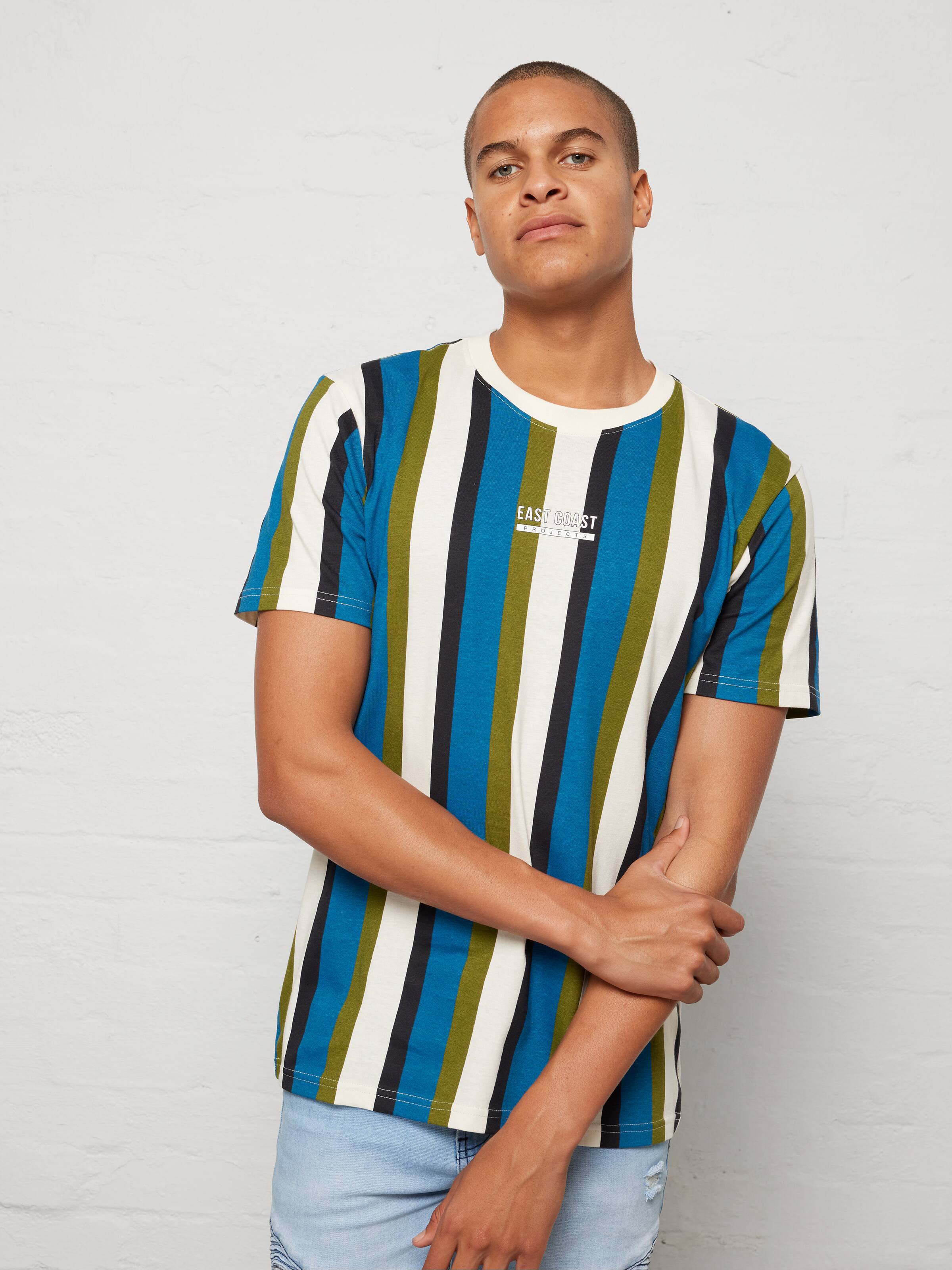 Vertical Stripe East Coast Tee - Jay Jays Online