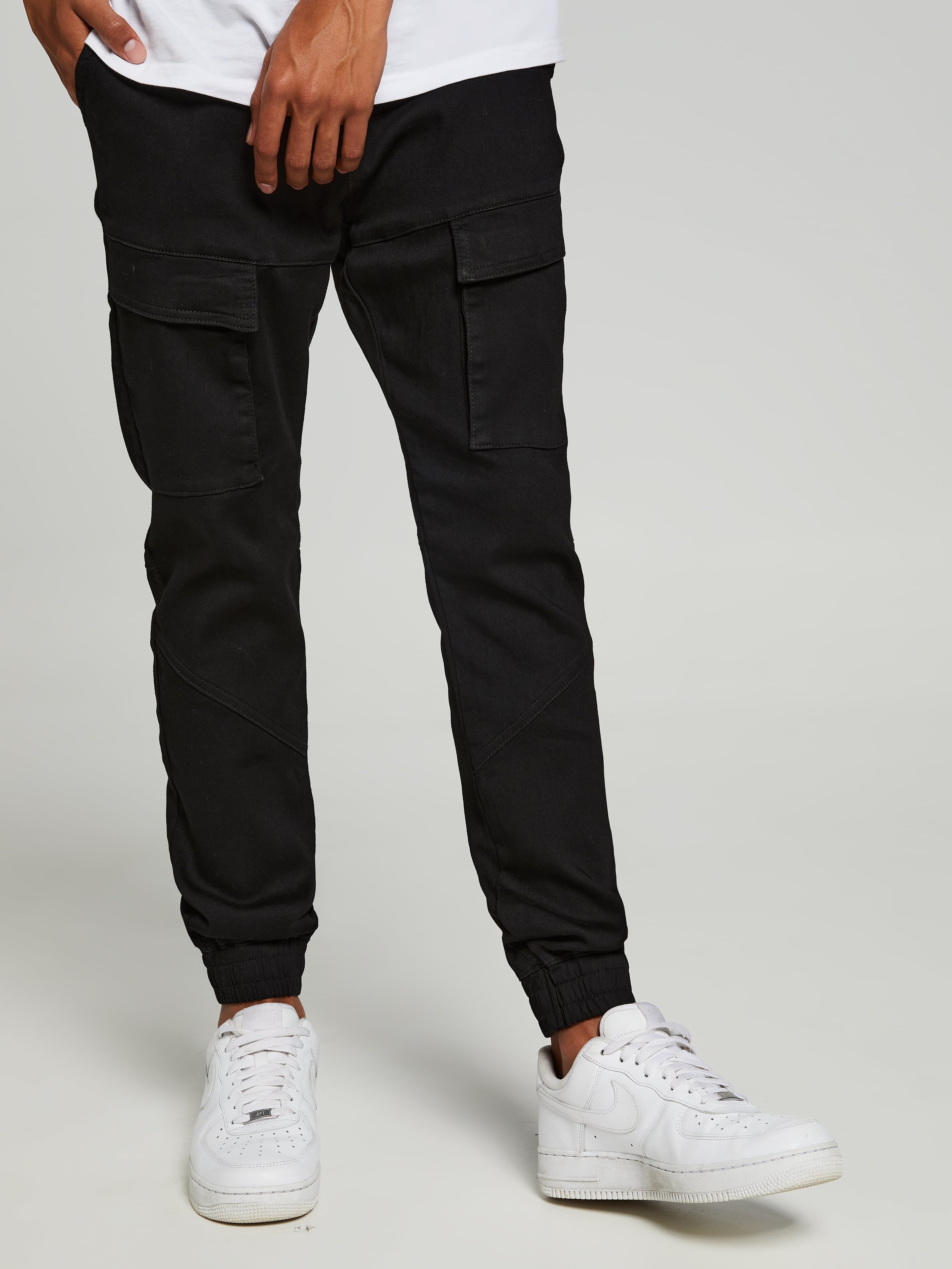 Flex-It Jamie Front Pocket Cargo Jogger Front Pkt Black - Jay Jays Online