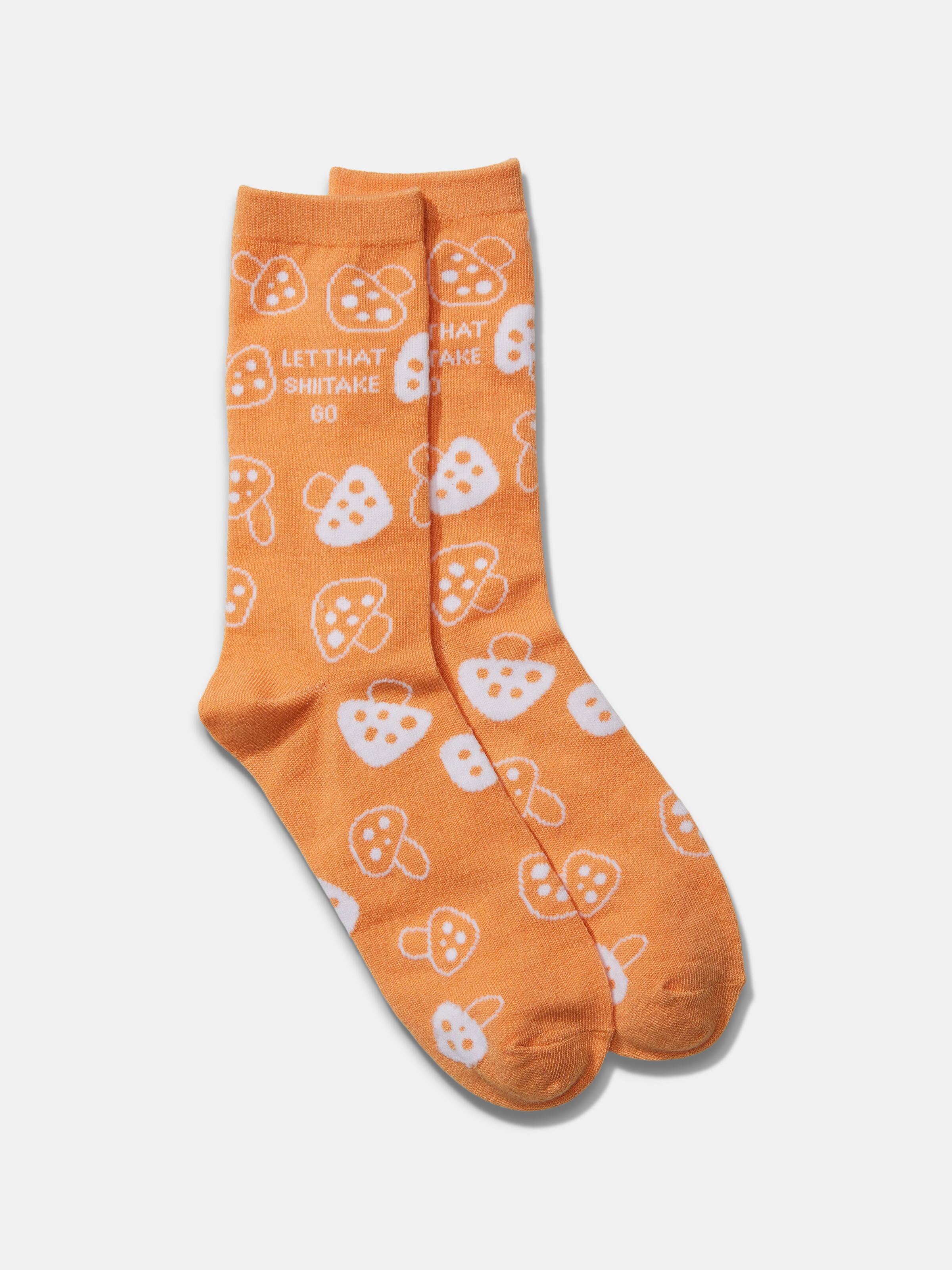 Crew Print Sock Sherb Shiitake - Portmans Online