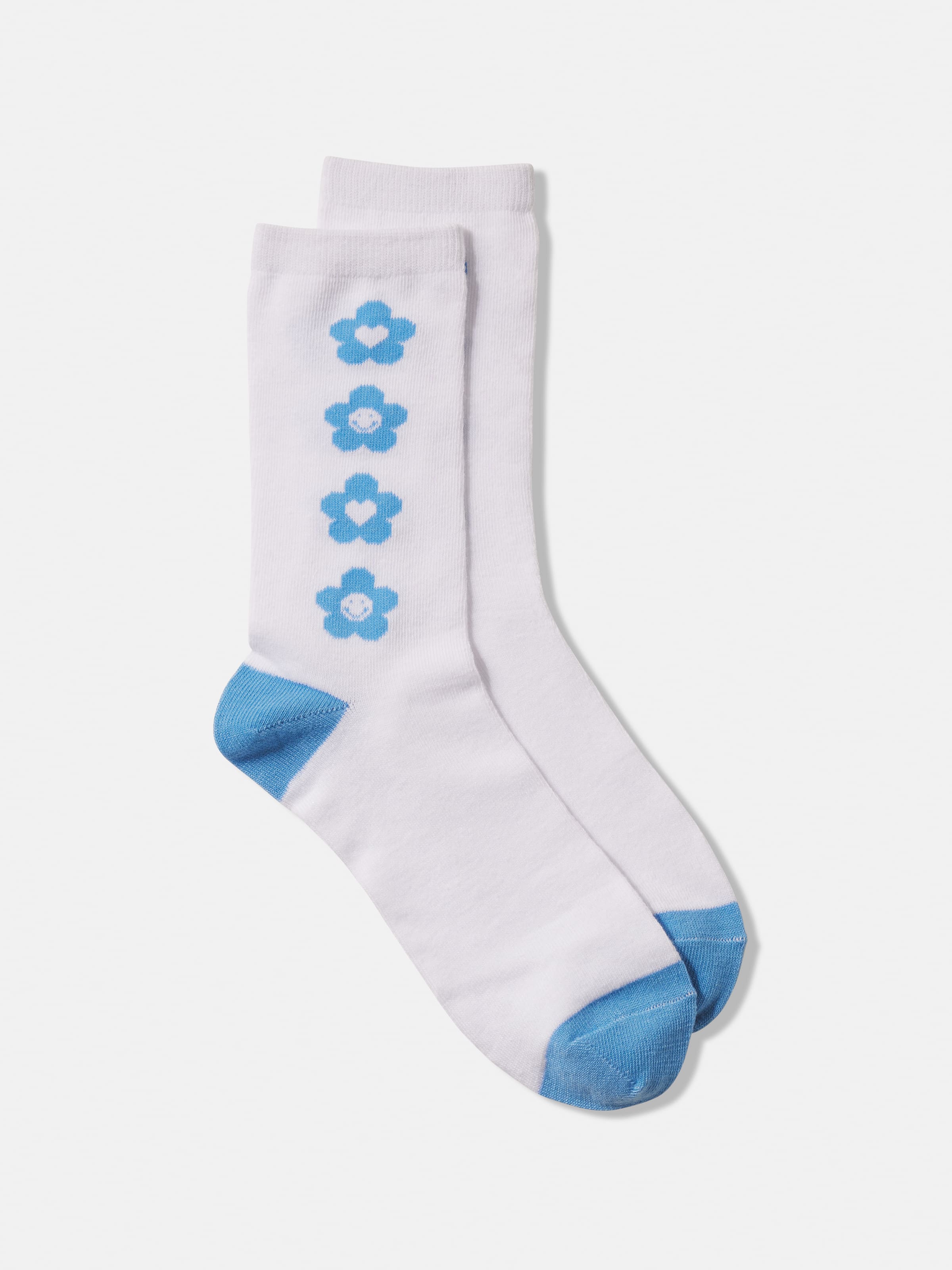 Crew Print Sock Blue Floral Jay Jays Online